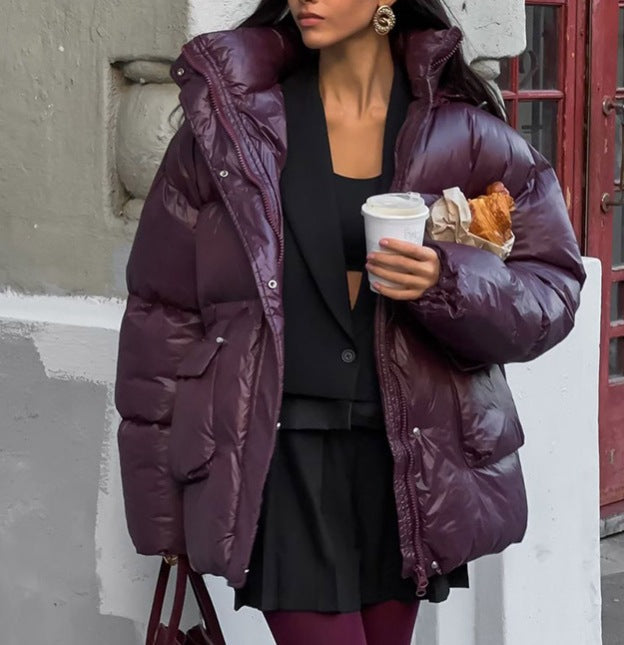 Damen Winterjacke mit voluminösem Schnitt und Wärmeisolierung R&B