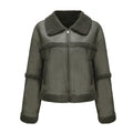 Damen Übergangsjacke mit weichem Fleece und stylischem Kragen