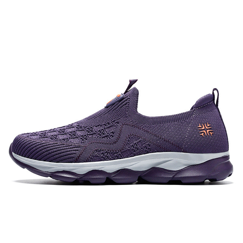 Damen Atmungsaktive Slip-On Spazier-Sneaker mit flexibler Sohle R&B