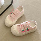 Damen bequeme und verspielte Sneaker mit Klettverschluss von