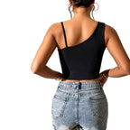 Damen cropped Oberteil mit modischen Kettendetails R&B