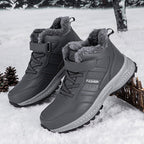 Damen Warmgefütterte Winterstiefel mit rutschfester Sohle und Klettverschluss R&B
