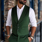 Herren elegante Weste mit strukturiertem Design und modernen Details
