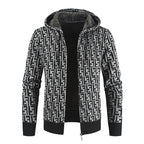 Herren Warm gefütterte Kapuzenjacke R&B