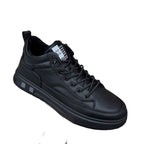 Damen modische Leder Sneakers mit rutschfester Sohle R&B
