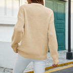 R&B | Einfarbiger Strickpullover Mit Feinem Strick