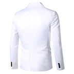 Herren Eleganter Smoking Blazer mit schwarzem Revers