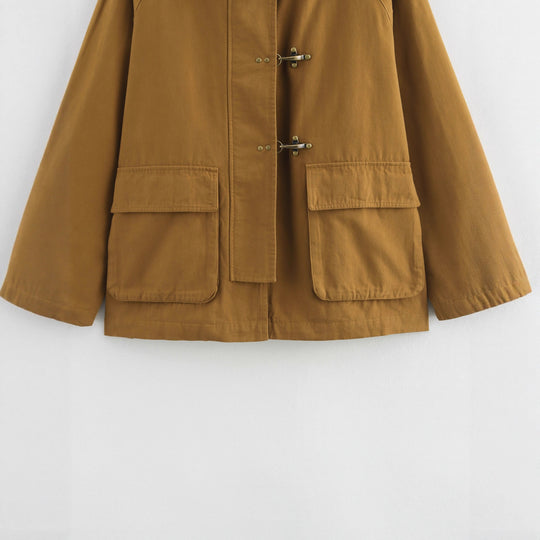 Damen utility Jacke mit dekorativen Knopfdetails R&B