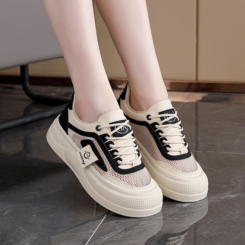 Damen trendige Sneakers mit atmungsaktivem Obermaterial und bequemer Sohle R&B