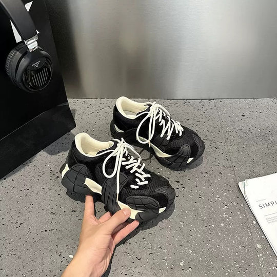 Damen Sportliche Sneakers mit robustem Design und atmungsaktiver Mesh-Oberfläche R&B