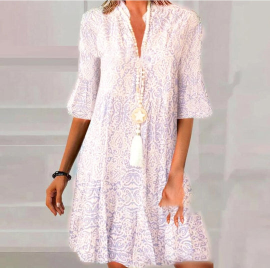 Damen Druckkleid R&B