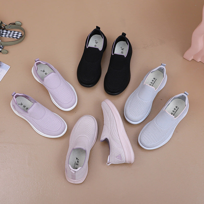 Damen Atmungsaktive Slip-On Sneakers mit flexiblem Fußbett R&B