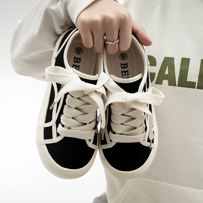 Damen Modische Sneaker mit elastischer Schnürung und komfortabler Sohle