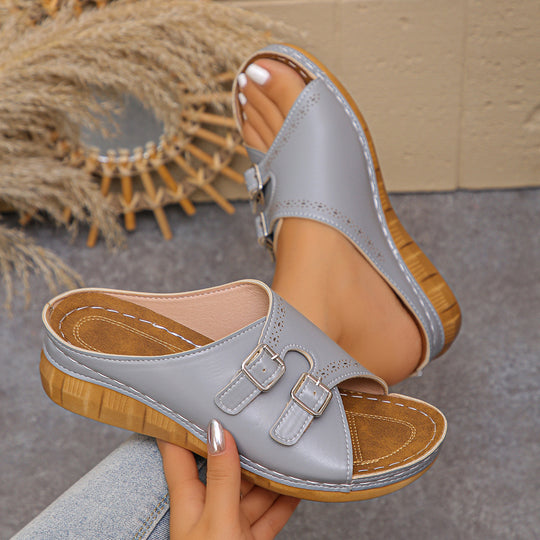 Damen Bequeme Clogs mit verstellbaren Schnallen R&B