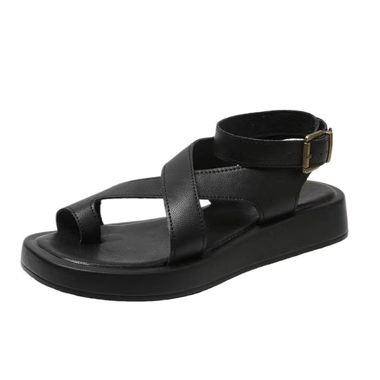 Damen Komfort-Sandalen mit praktischem Riemenverschluss R&B