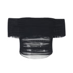 Damen Off-Shoulder Crop-Top mit Raffungen R&B