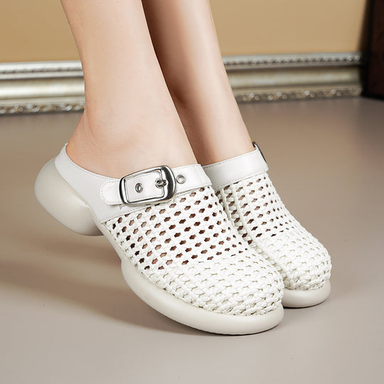 Damen Komfortable Clogs mit modischem Strukturdesign R&B