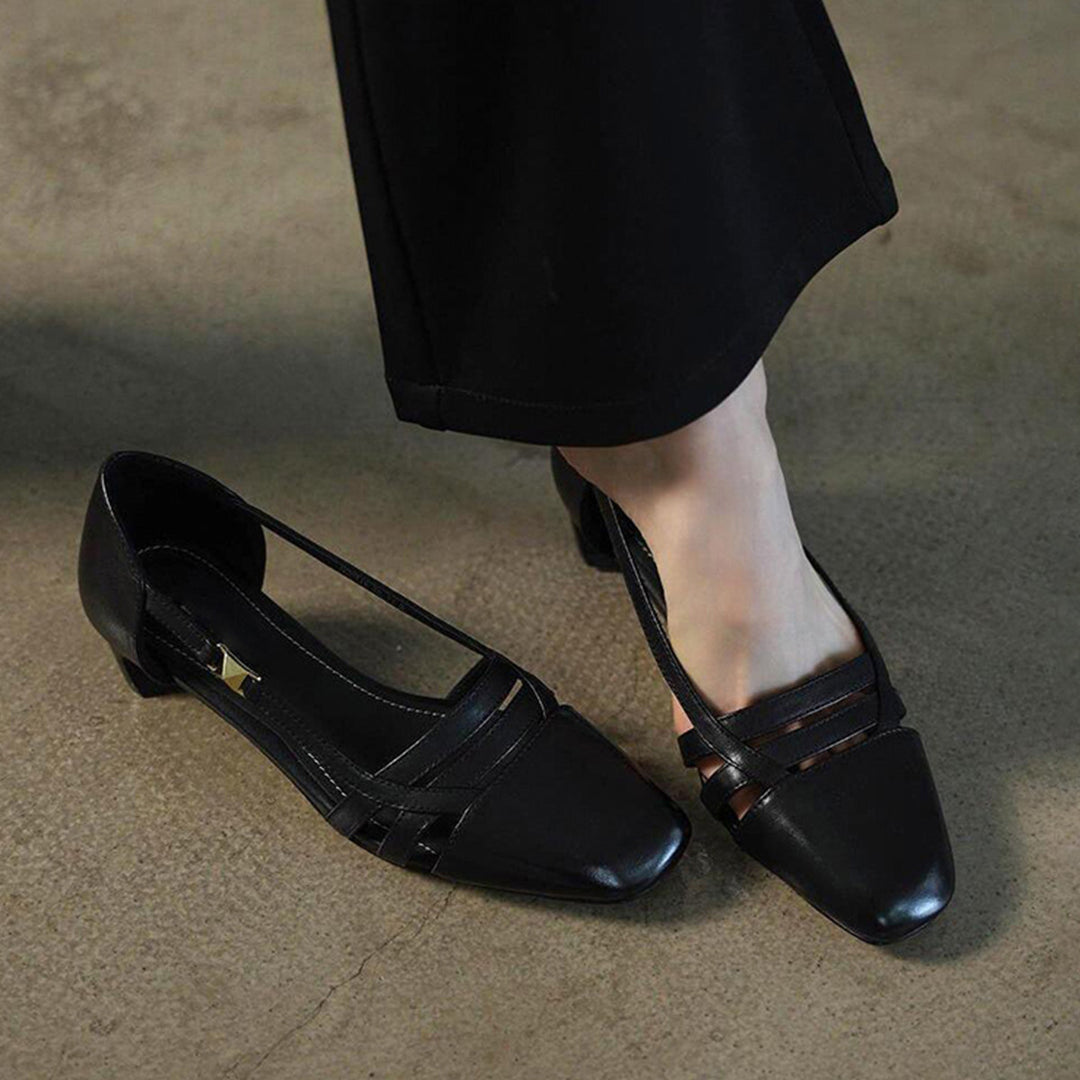 Damen Slingback-Pumps mit modischem Riemendesign und komfortablem Absatz R&B