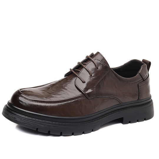 Herren Elegante Schnürschuhe mit edlem Glanz und rutschfester Sohle R&B
