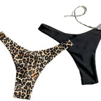 Damen Triangel-Bikini-Set mit floralen und animalischen Mustern