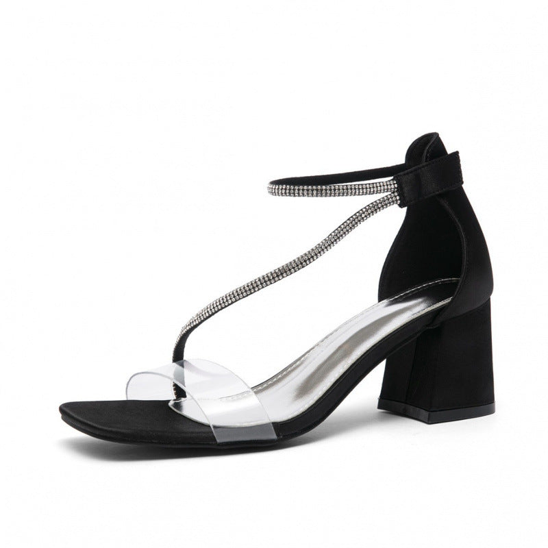 Damen Sandalen mit eleganter Glitzerverzierung R&B