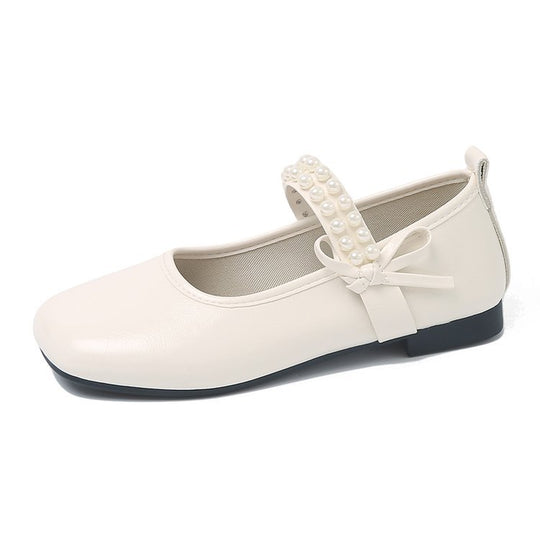 Damen Ballerinas mit dekorativem Perlenriemen und Schleifenakzent R&B
