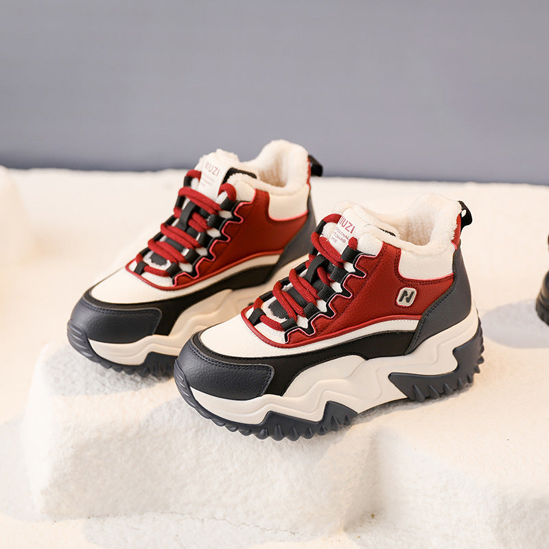 Damen Sportliche High-Top Sneakers mit kuscheligem Innenfutter R&B