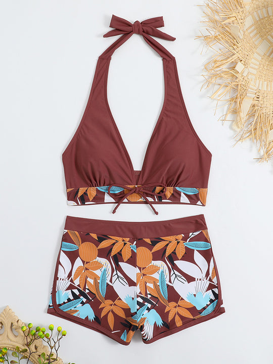 Damen Sportliches Bikini-Set mit verdecktem Bauch R&B