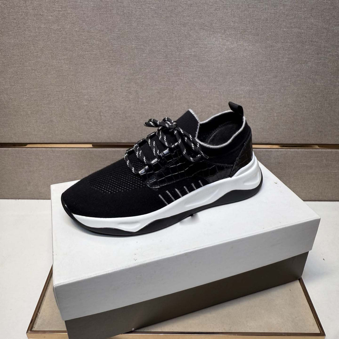 Damen Sportliche Sneakers mit atmungsaktiver Strickoberfläche und flexiblem Profil R&B