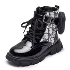 Damen modische Ankle Boots mit praktischen Taschen und robustem Profilsohle R&B