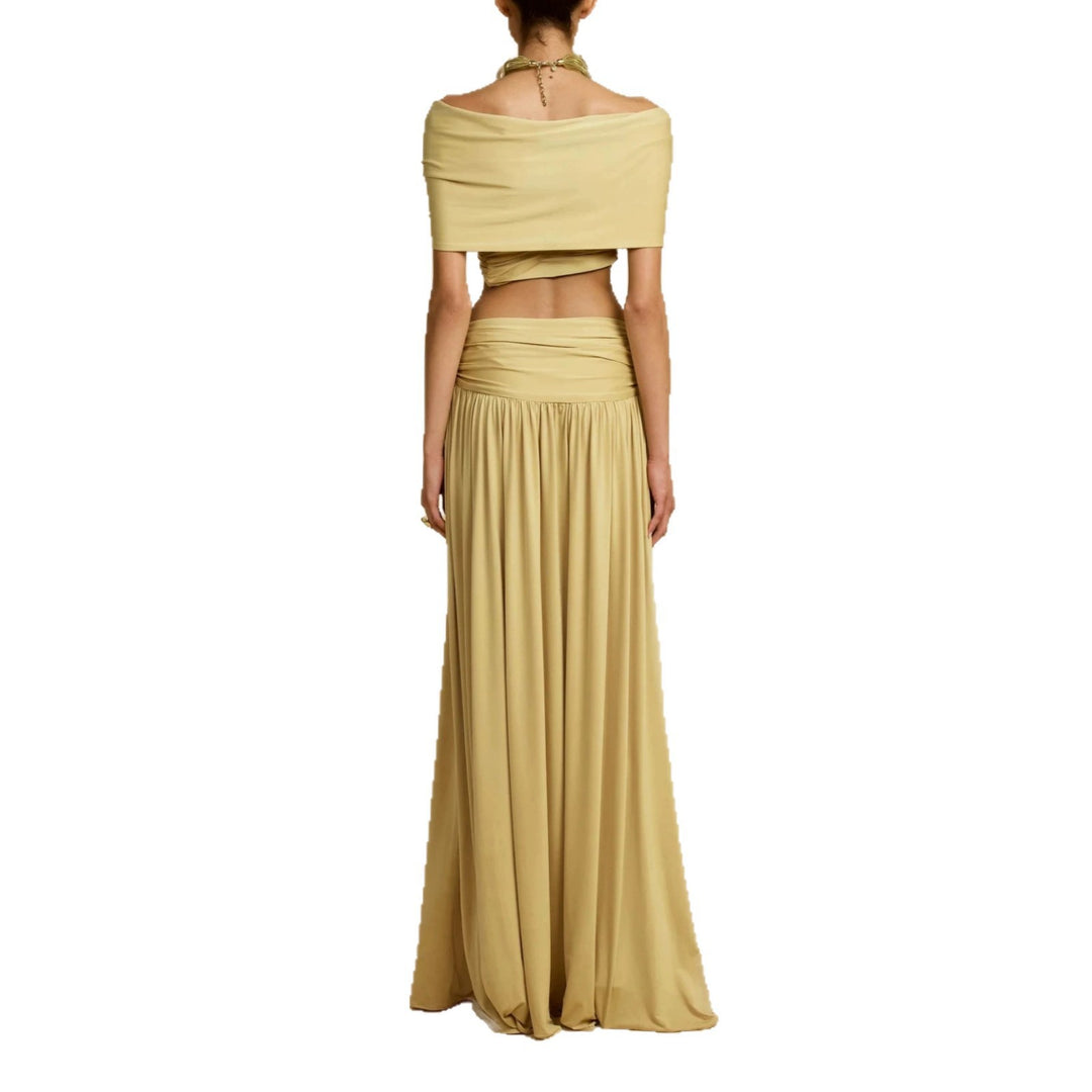 Damen Elegantes Maxikleid mit innovativem Knotted-Design R&B