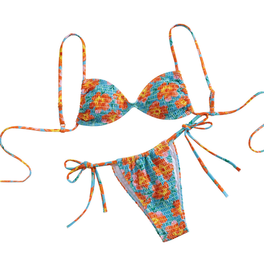 Damen Triangel-Bikini im lässigen Shabby-Chic-Stil R&B