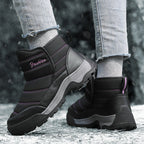 Damen Winterliche Sneakerboots mit isolierender Polsterung und rutschfester Sohle