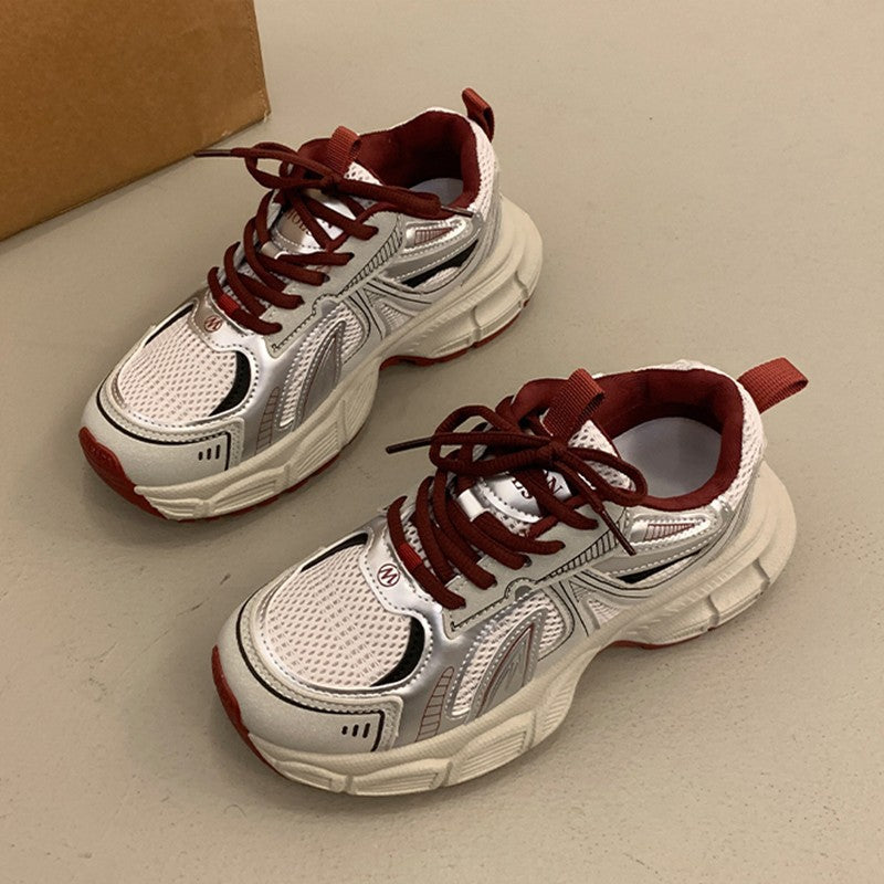 Damen Sportliche Lauf-Sneaker mit atmungsaktiver Mesh-Oberfläche und dämpfender Sohle
