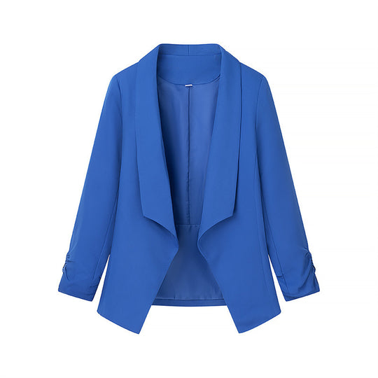 Damen elegante Blazerjacke mit lässigem Schnitt und stylischen Ärmeldetails R&B