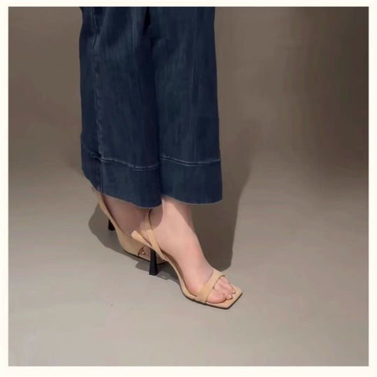 Damen Slingback Sandalen mit Punktmuster R&B