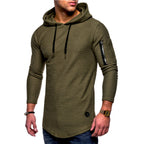 Herren lässiger Kapuzenpullover mit modischem Reißverschluss R&B