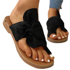 Damen Komfortable Sandalen mit dekorativem Knoten R&B
