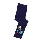 Mädchen Leggings mit verspielter Blumenapplikation R&B
