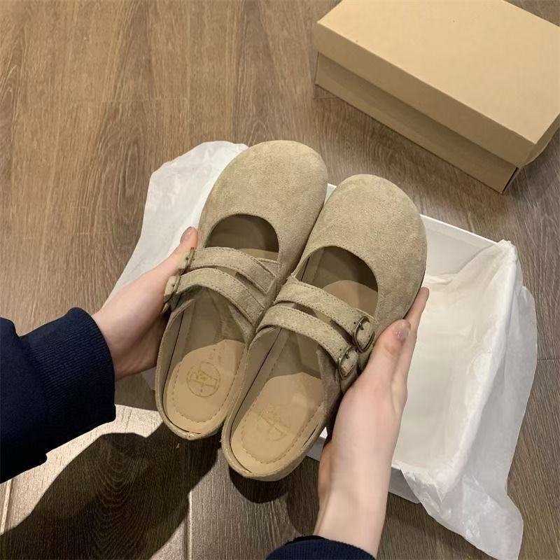 Damen Komfortabel Clogs mit doppeltem Riemchen R&B