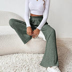 Damen Weite Ripp-Hosen mit elastischem Bund R&B