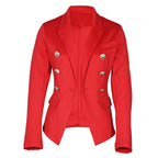 Damen Eleganter Blazer mit doppelter Knopfleiste und tailliertem Schnitt R&B