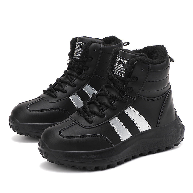Damen Hohe und isolierte Winterstiefel mit rutschfester Sohle