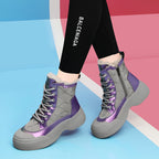 Damen Winterliche Halbstiefel mit isolierender Sohle und bequemem Innenfutter R&B