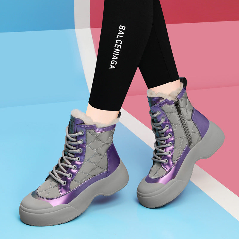 Damen Winterliche Halbstiefel mit isolierender Sohle und bequemem Innenfutter R&B