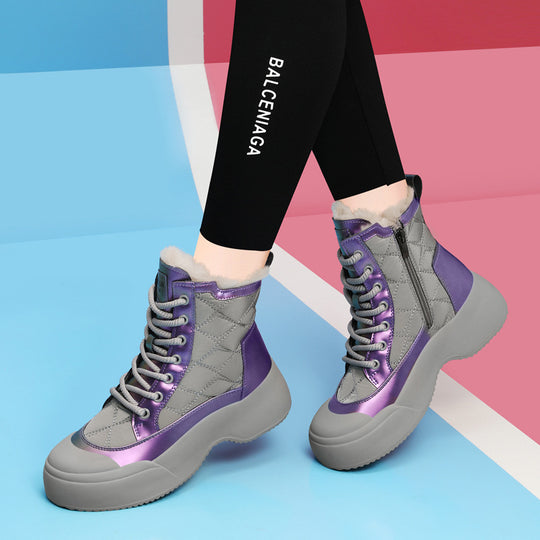 Damen Winterliche Halbstiefel mit isolierender Sohle und bequemem Innenfutter R&B