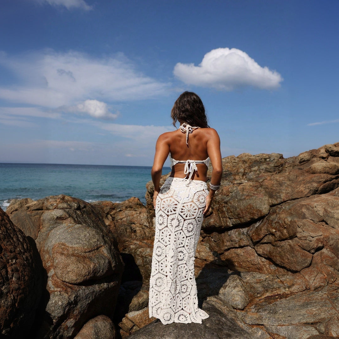 Damen Häkelkleid R&B