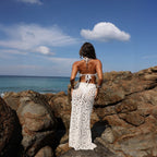 Damen Häkelkleid R&B