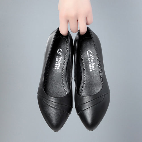 Damen Elegante Pumps mit schickem Rüschendetail und bequemem Blockabsatz R&B