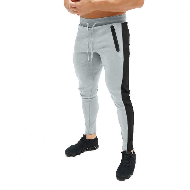 Herren Sportliche Jogginghose mit seitlichen Reißverschlusstaschen R&B